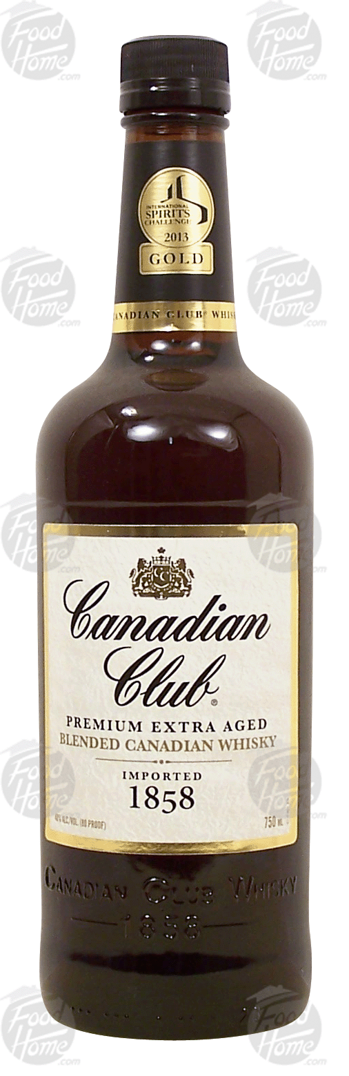 Canadian Club  blended canadian whisky, imported 1858, 40% alc. by vol. Full-Size Picture